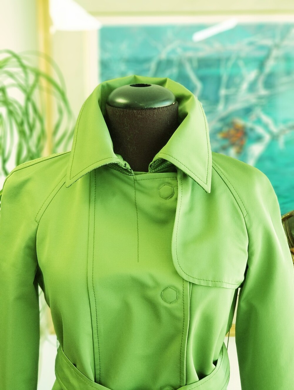 Alessandro Dell'Acqua  Green Trench Coat - Picture 4 of 16